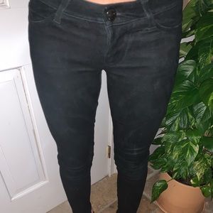 Suede Black Jeans